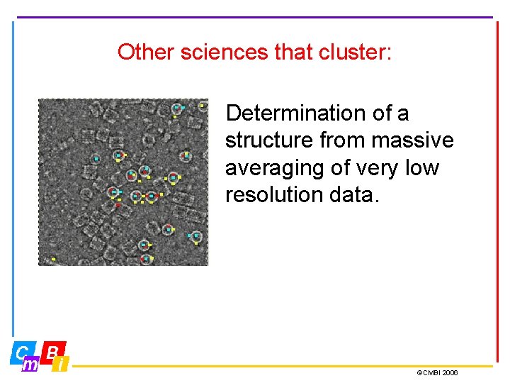 Other sciences that cluster: Determination of a structure from massive averaging of very low
