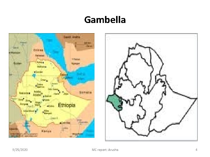 Gambella 9/25/2020 MC report: Arusha 4 