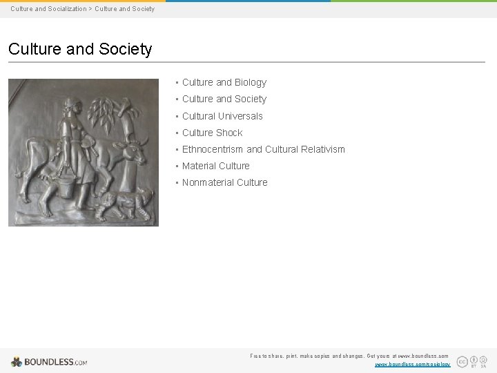 Culture and Socialization > Culture and Society • Culture and Biology • Culture and
