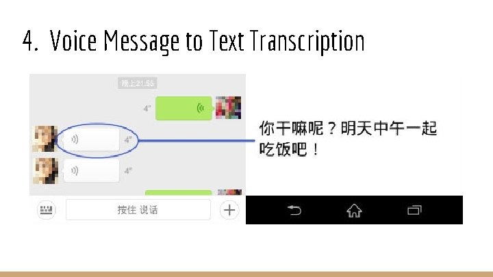 4. Voice Message to Text Transcription 