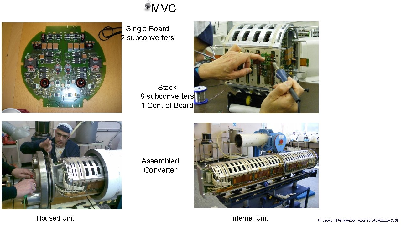 MVC Single Board 2 subconverters Stack 8 subconverters 1 Control Board Assembled Converter Housed