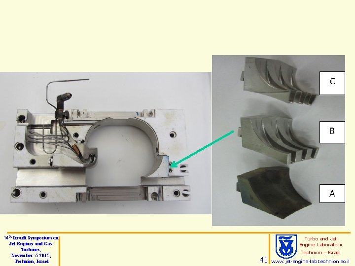 C B A 14 th Israeli Symposium on Jet Engines and Gas Turbines, November