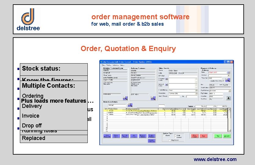 order management software for web, mail order & b 2 b sales Order, Quotation