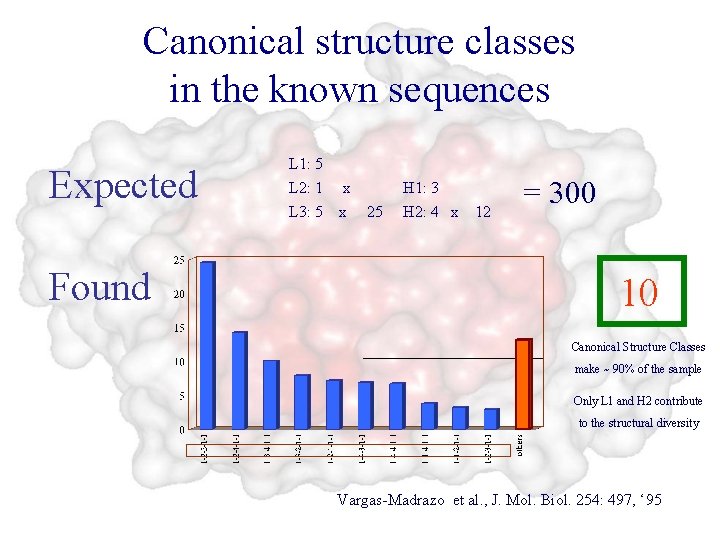 Canonical structure classes in the known sequences Expected Found L 1: 5 L 2: