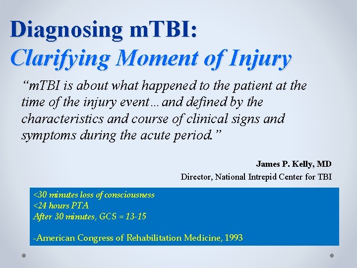 Mild Traumatic Brain Injury Symptomfocused Treatment of Persisting