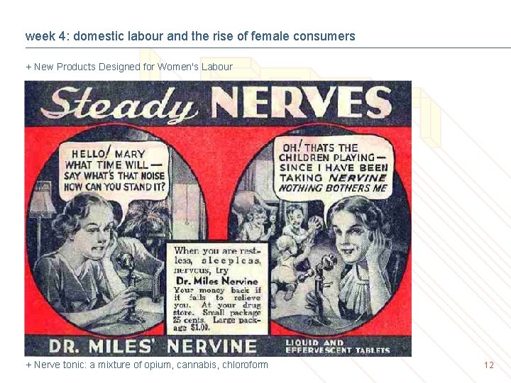 week 4: domestic labour and the rise of female consumers + New Products Designed