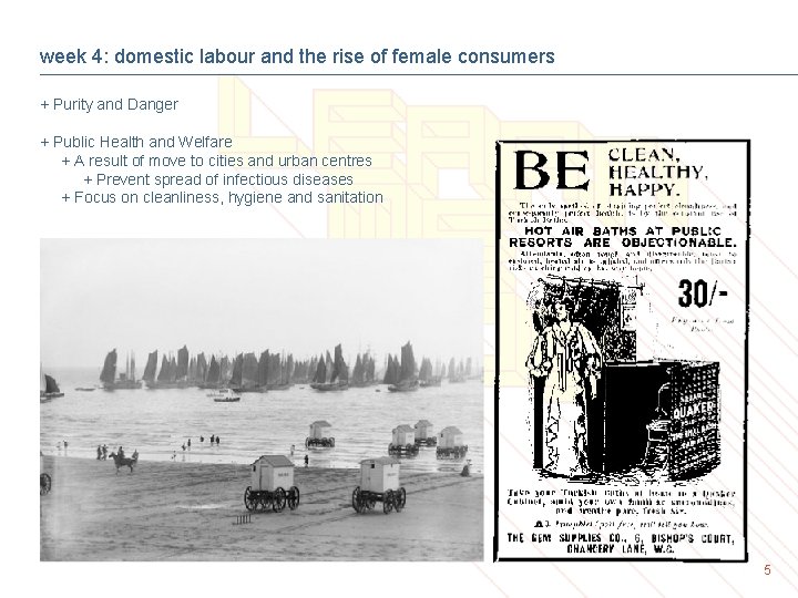 week 4: domestic labour and the rise of female consumers + Purity and Danger