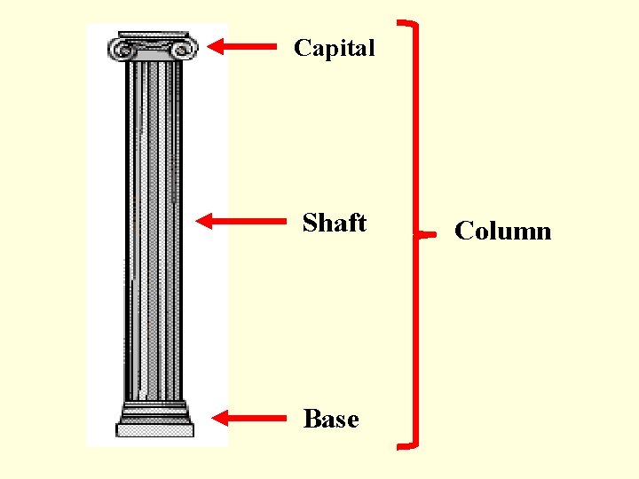 Capital Shaft Base Column 