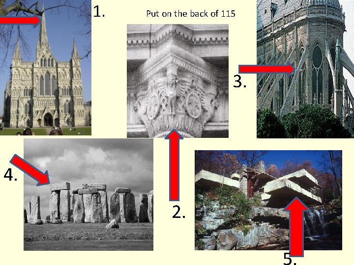 1. Put on the back of 115 3. 4. 2. 5. 