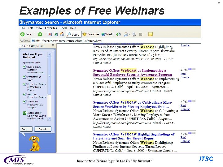 51 Examples of Free Webinars ITSC 