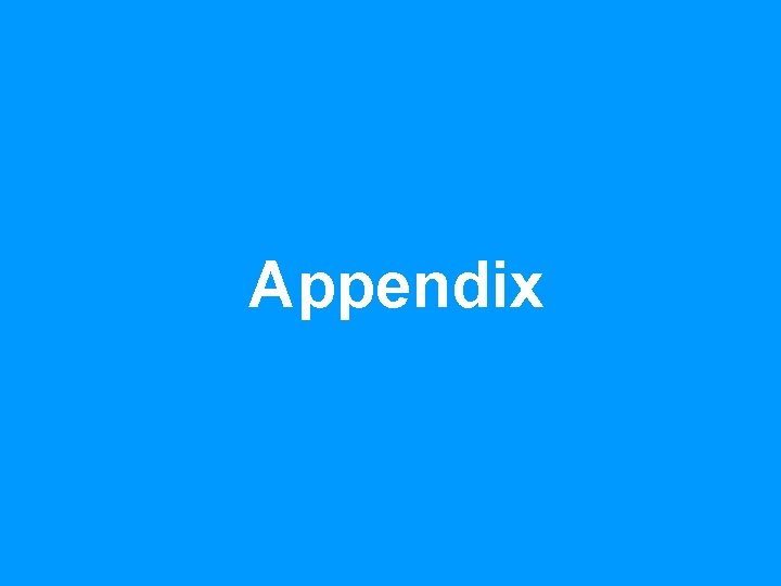 Appendix 