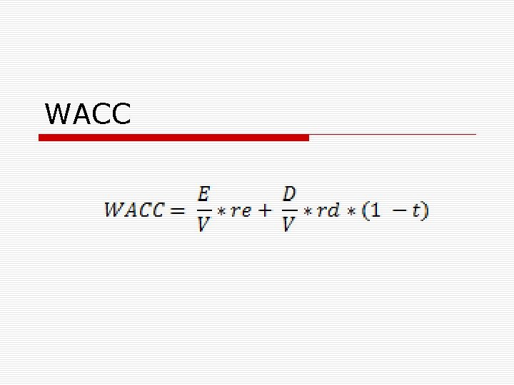 WACC 