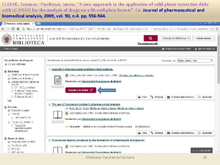 CUDJOE, Erasmus ; Pawliszyn, Janusz. “A new approach to the application of solid phase