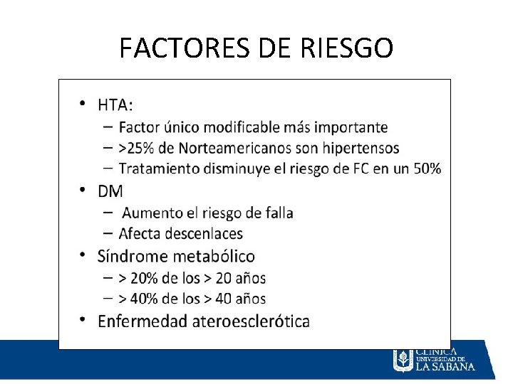 FACTORES DE RIESGO 