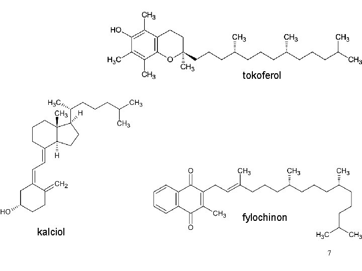 tokoferol fylochinon kalciol 7 