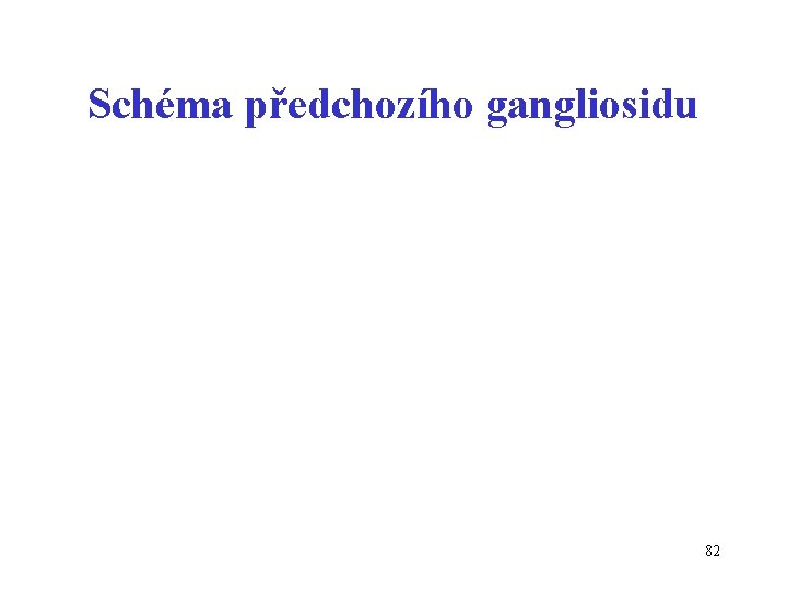 Schéma předchozího gangliosidu 82 