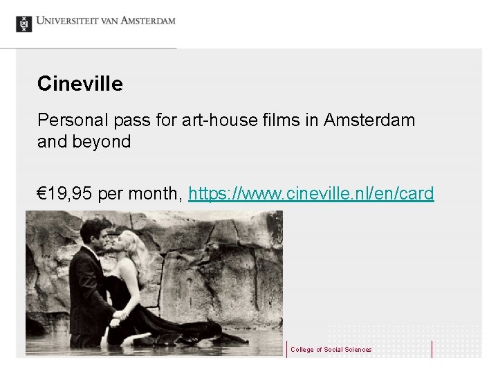Cineville Personal pass for art-house films in Amsterdam and beyond € 19, 95 per