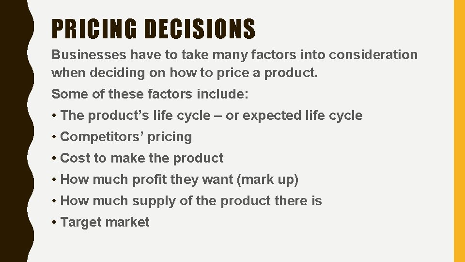THE MARKETING MIX PRICE N 5 BUSINESS MANAGEMENT