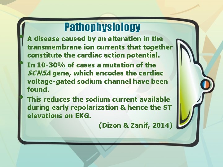 Pathophysiology • A disease caused by an alteration in the • • transmembrane ion