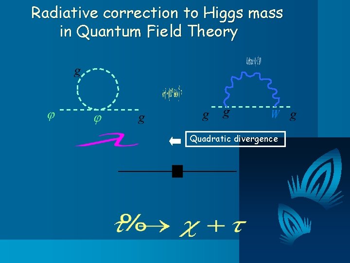 Radiative correction to Higgs mass in Quantum Field Theory Quadratic divergence 