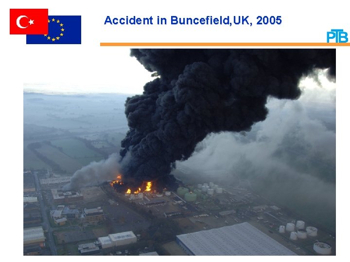 Accident in Buncefield‚UK, 2005 