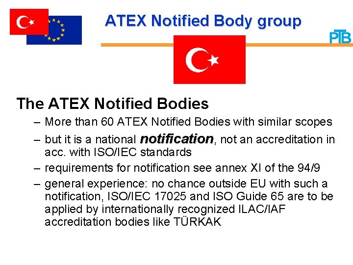 ATEX Notified Body group The ATEX Notified Bodies – More than 60 ATEX Notified