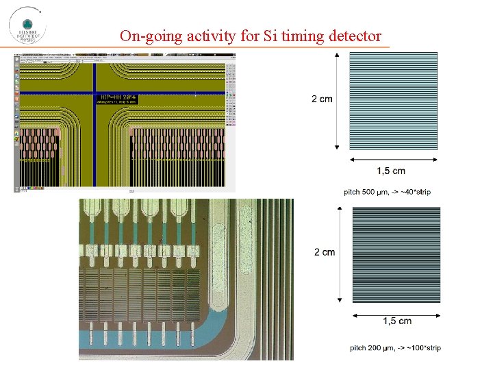On-going activity for Si timing detector 5 