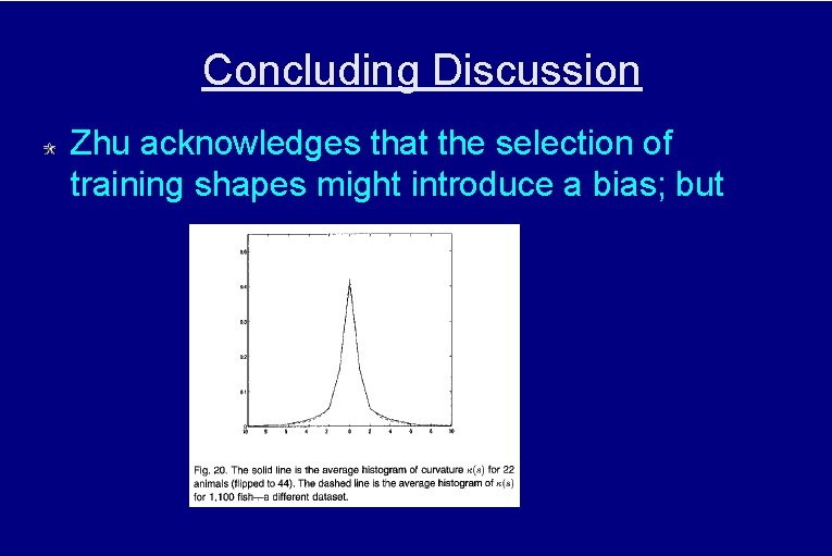 Concluding Discussion Zhu acknowledges that the selection of training shapes might introduce a bias;