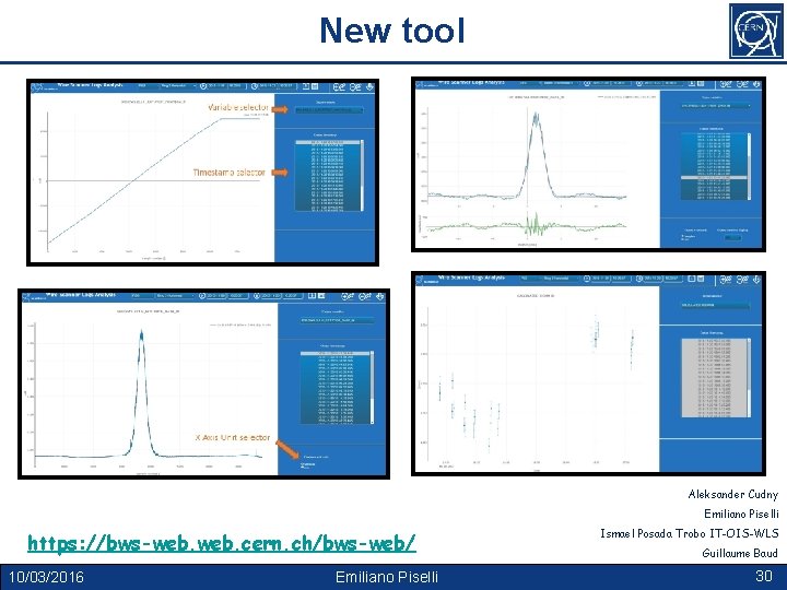 New tool Aleksander Cudny Emiliano Piselli https: //bws-web. cern. ch/bws-web/ 10/03/2016 Emiliano Piselli Ismael