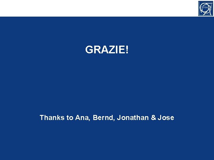 GRAZIE! Thanks to Ana, Bernd, Jonathan & Jose 10/03/2016 Emiliano Piselli 35 