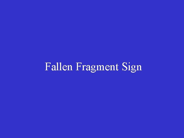 Fallen Fragment Sign 