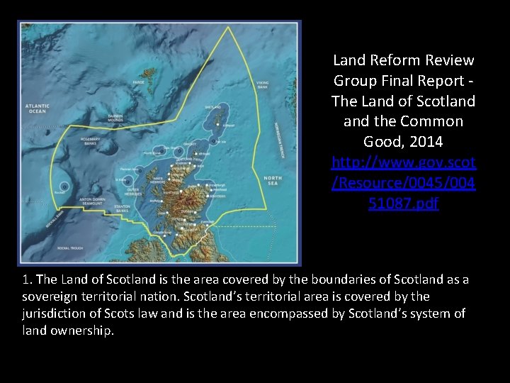 Land Reform Review Group Final Report - The Land of Scotland the Common Good,