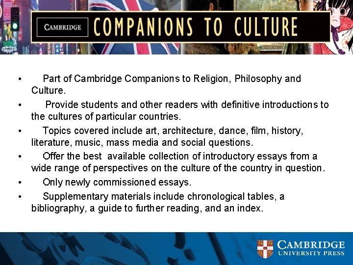  • • • Part of Cambridge Companions to Religion, Philosophy and Culture. Provide