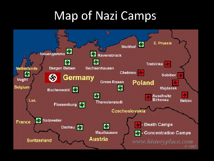 Map of Nazi Camps 