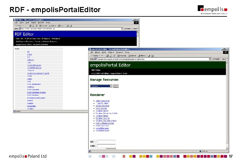 RDF - empolis. Portal. Editor 17 