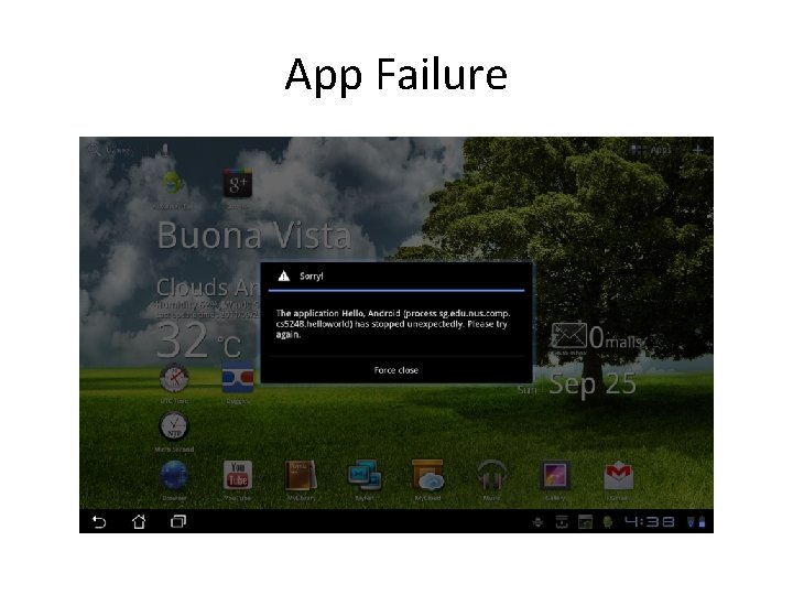 App Failure 