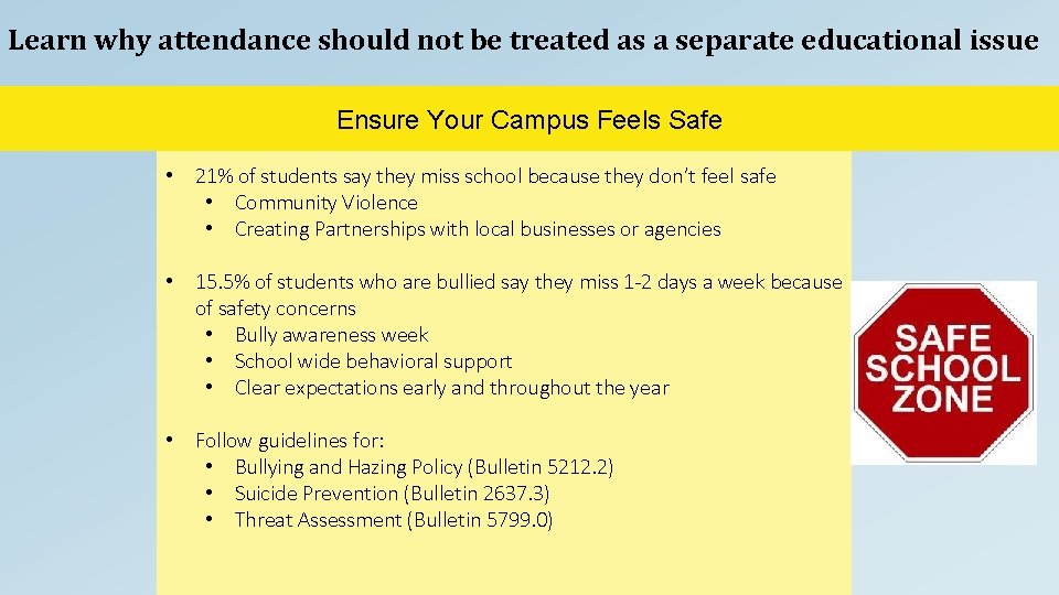 Learn why attendance should not be treated as a separate educational issue Ensure Your