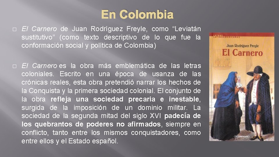 En Colombia � El Carnero de Juan Rodríguez Freyle, como “Leviatán sustitutivo” (como texto