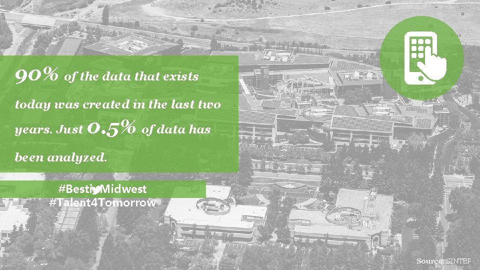 90% of the data that exists today was created in the last two years.
