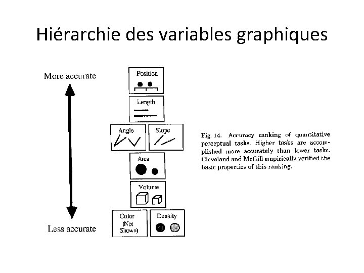 Hiérarchie des variables graphiques 