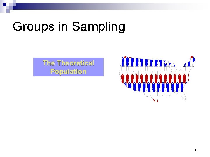 Groups in Sampling Theoretical Population 6 