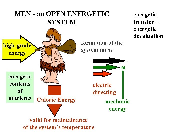 MEN - an OPEN ENERGETIC SYSTEM high-grade energy formation of the system mass M