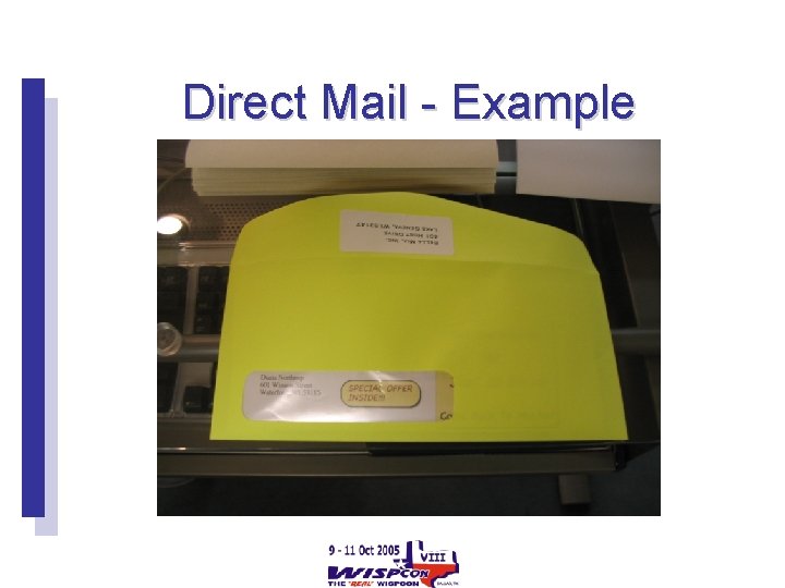 Direct Mail - Example 