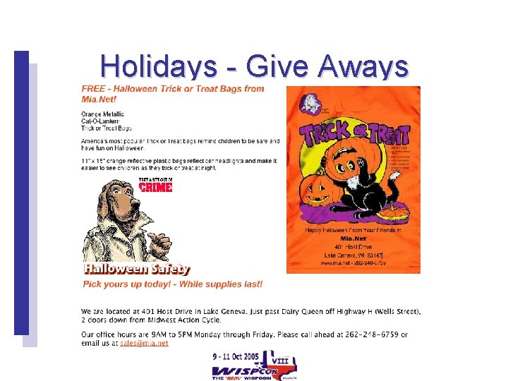 Holidays - Give Aways 