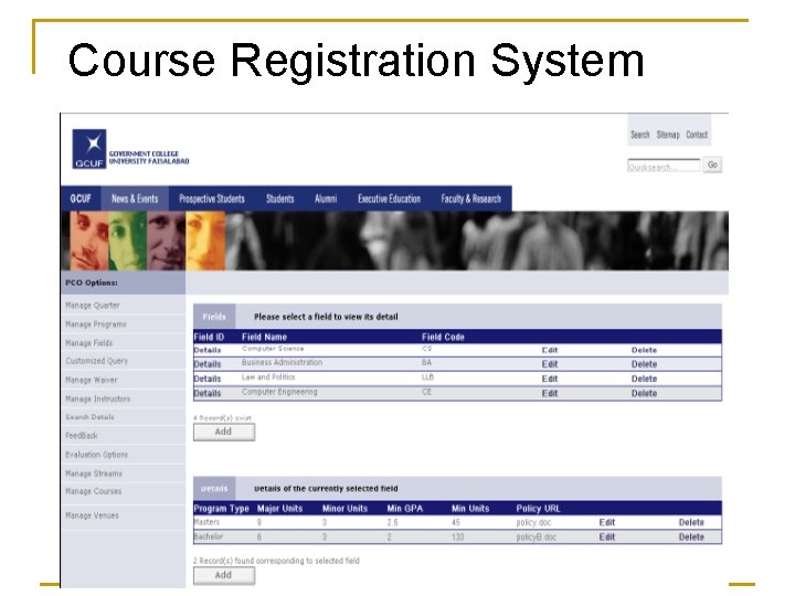 Course Registration System 