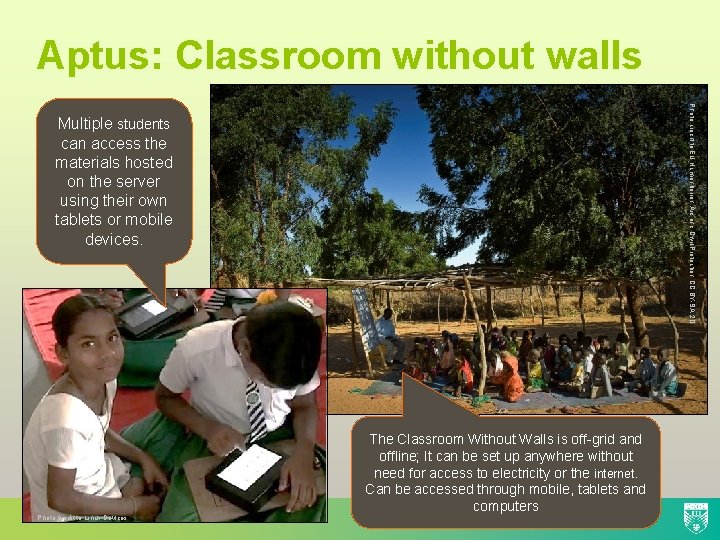 Aptus: Classroom without walls Photo credit to EU Humanitarian Aid and Civil Protection CC