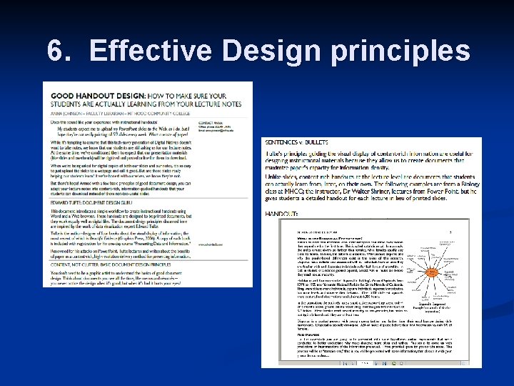 6. Effective Design principles 