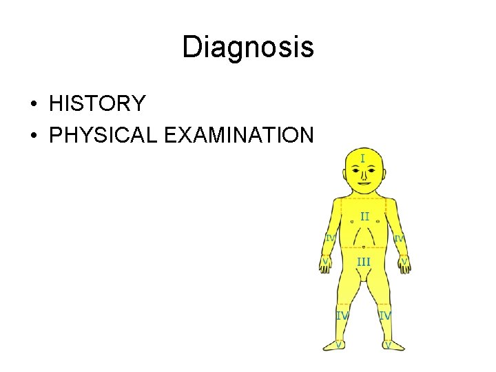 Diagnosis • HISTORY • PHYSICAL EXAMINATION 