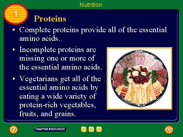 Table of Contents Chapter Nutrients and Digestion Section