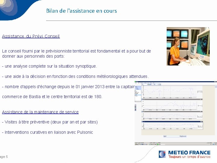 Bilan de l'assistance en cours Assistance du Prévi Conseil Le conseil fourni par le
